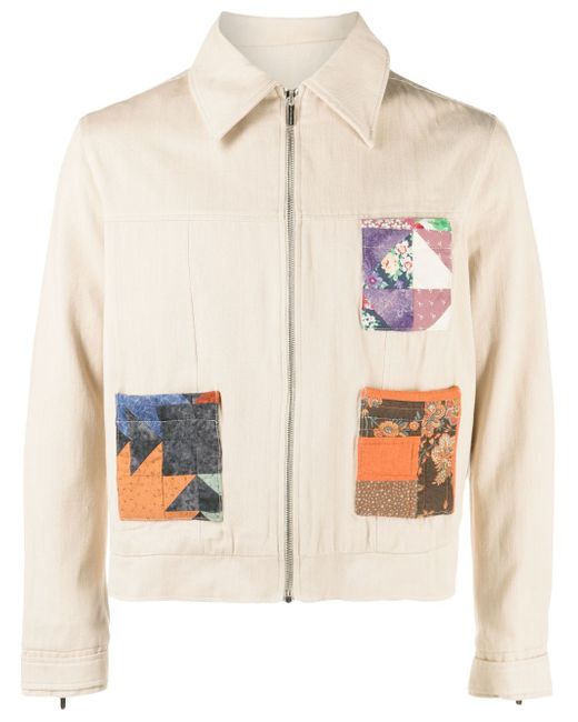 Bethany Williams quilted patch-pocket jacket