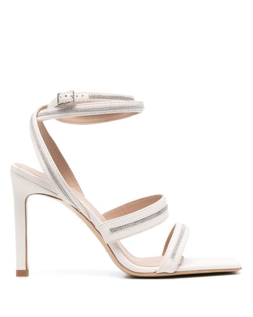 Peserico crossover ankle-strap sandals