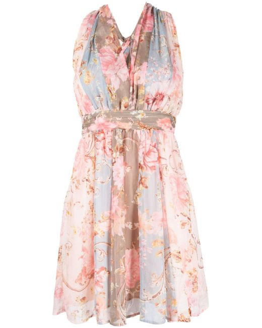 Liu •Jo patchwork floral-print dress
