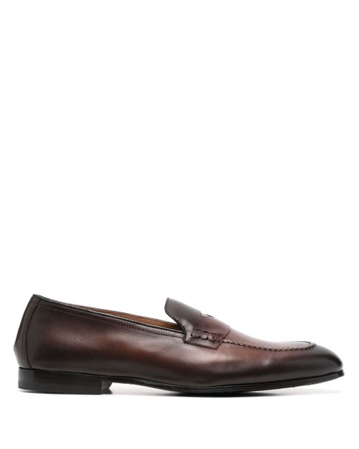 Doucal's leather penny-slot loafers