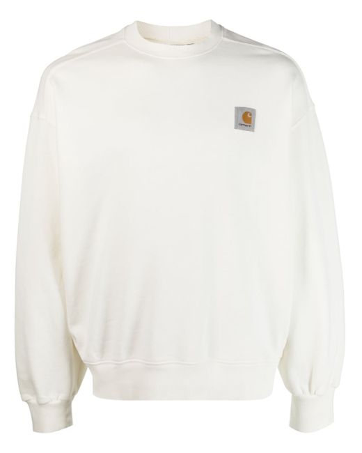Carhartt Wip plain logo-patch cotton sweatshirt