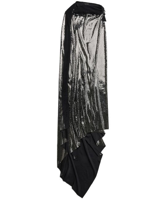 Balenciaga Minimal metallic-effect gown