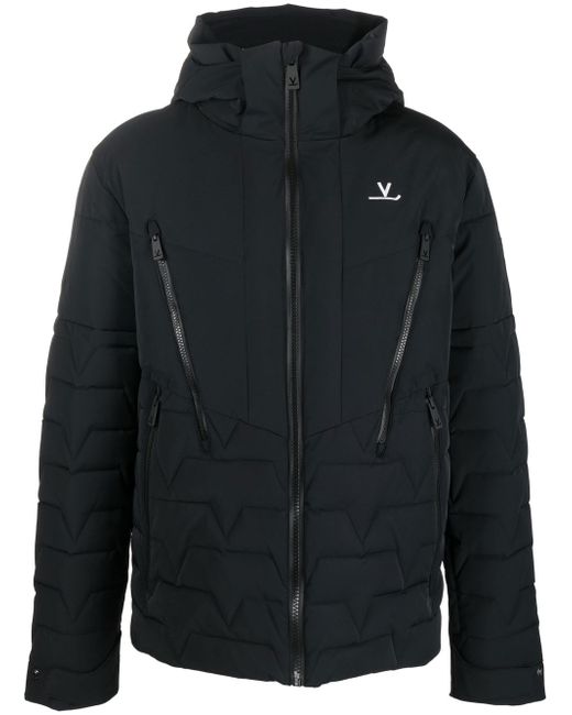 Vuarnet chest logo-print hooded jacket