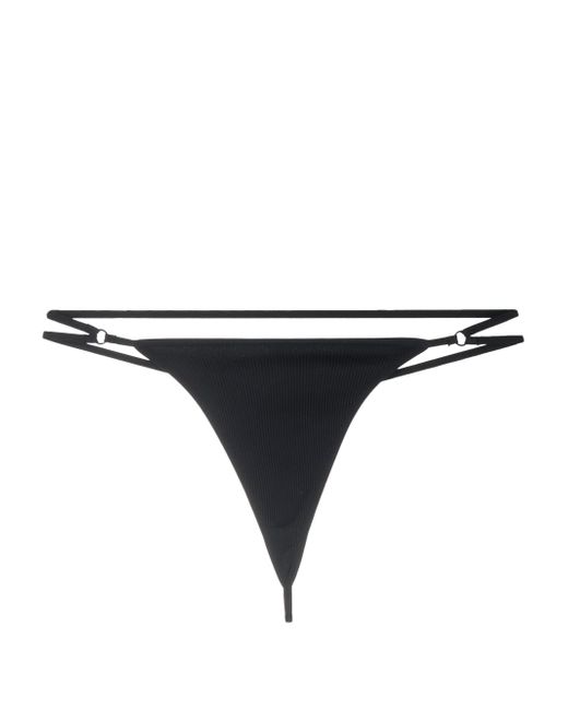 Andreādamo logo-print strap ribbed thongs