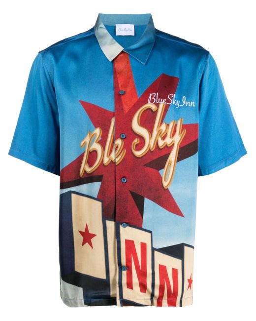 Blue Sky Inn graphic-print short-sleeve shirt