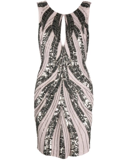 Roberto Cavalli sequin-embellished silk dress