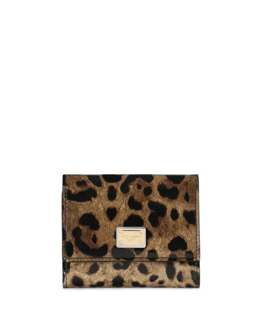 Dolce & Gabbana leopard-print bi-fold wallet