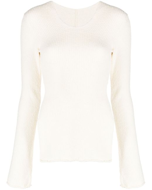Axel Arigato open-back ribbed knit jumper