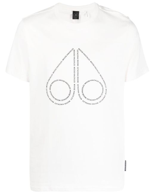 Moose Knuckles logo-print jersey T-shirt