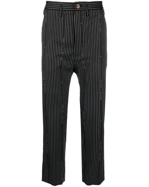 Vivienne Westwood Cruise stripe-print cropped trousers