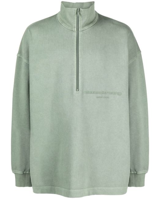 Alexander Wang half-zip cotton sweatshirt
