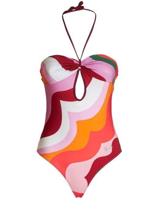 Etro all-over swirl-print swimsuit