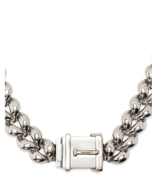 Ports 1961 padlock-detail curb chain necklace