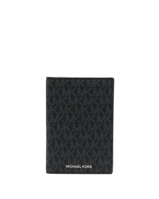 Michael Kors logo-print leather cardholder