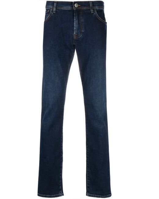 Corneliani low-rise straight-leg jeans