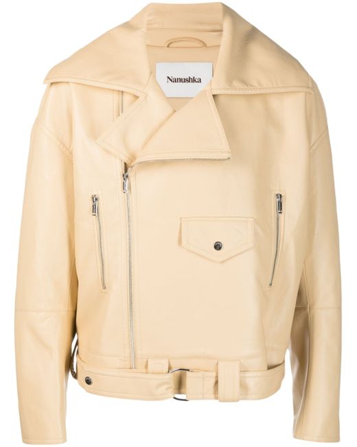 Nanushka leather jacket