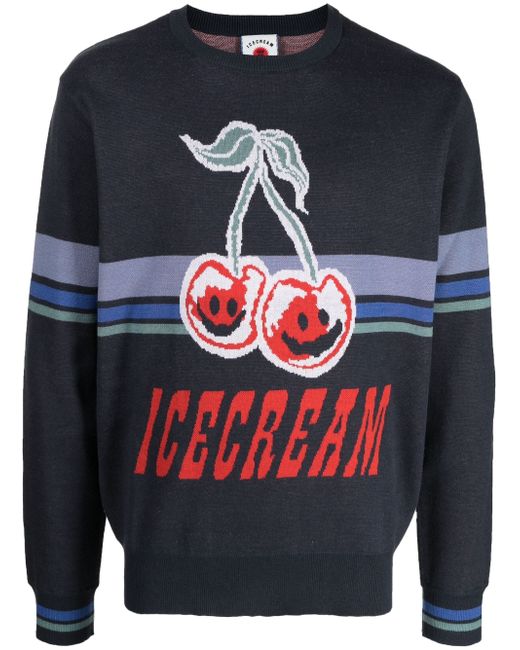 Icecream logo-print knitted sweatshirt