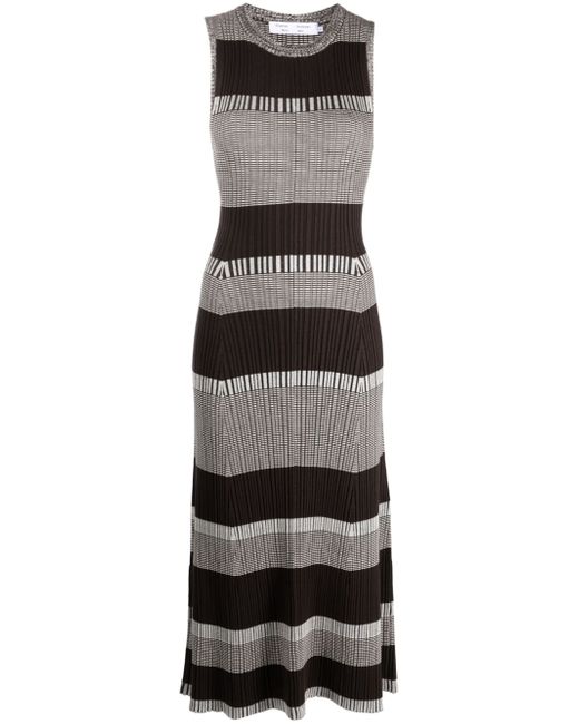 Proenza Schouler White Label Mini Stripe ribbed-knit sleeveless dress