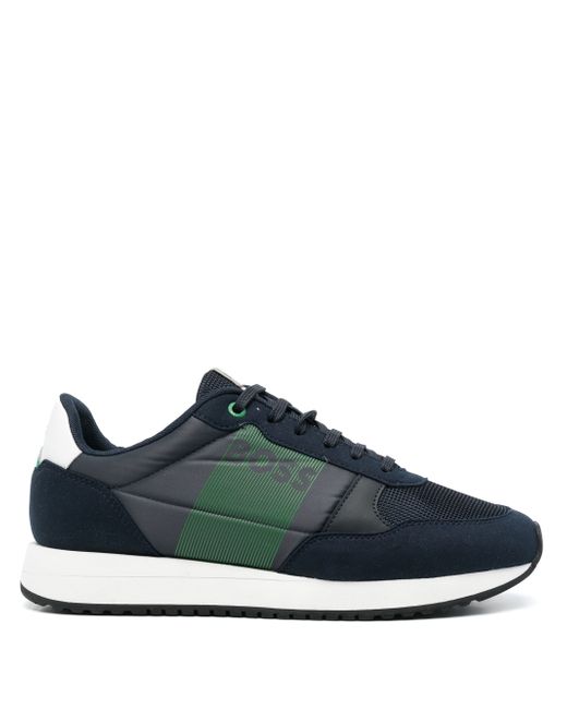 Boss panelled low-top trainers