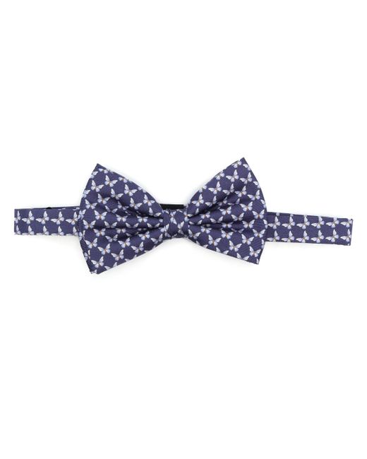Lady Anne butterfly-print silk bow tie