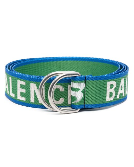 Balenciaga logo D-ring buckle belt