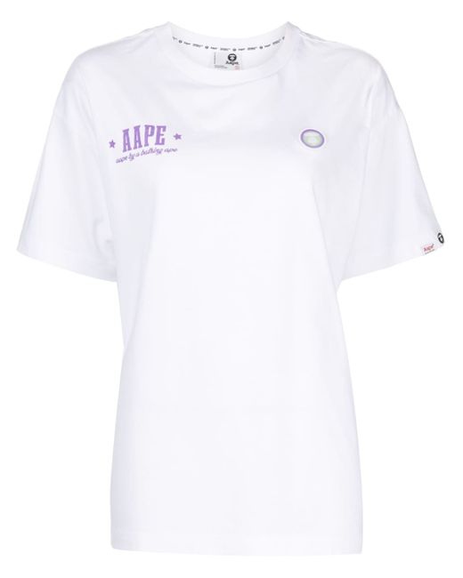 Aape By *A Bathing Ape® logo-print short-sleeve T-shirt
