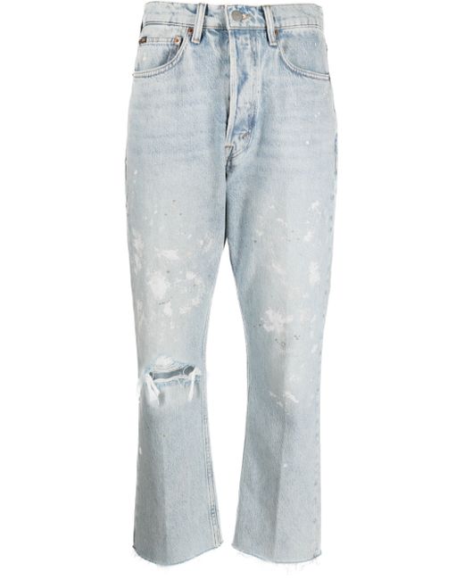 Polo Ralph Lauren distressed-effect cropped jeans