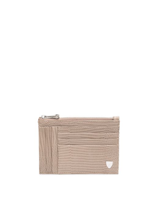 Aspinal of London pebble leather cardholder