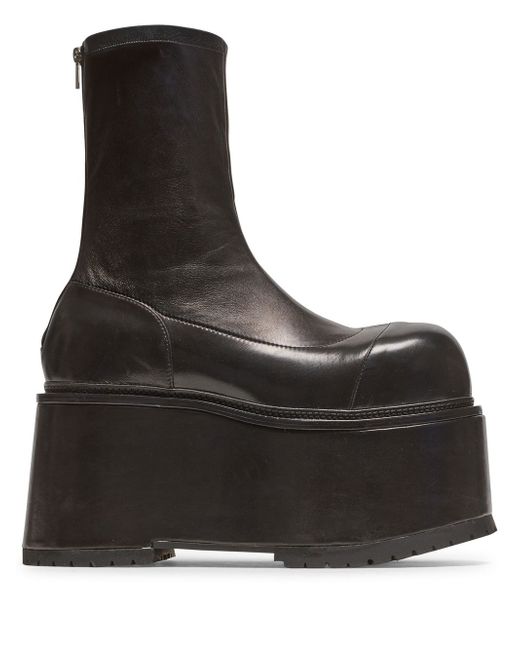 Balmain platform leather boots