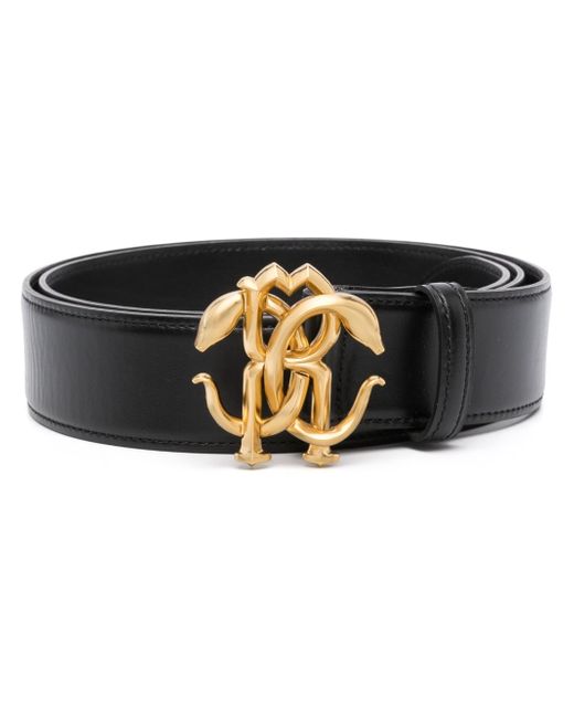 Roberto Cavalli logo-buckle belt