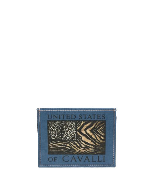 Roberto Cavalli animal-print logo cardholder