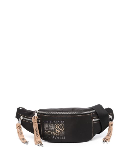 Roberto Cavalli logo-print belt bag
