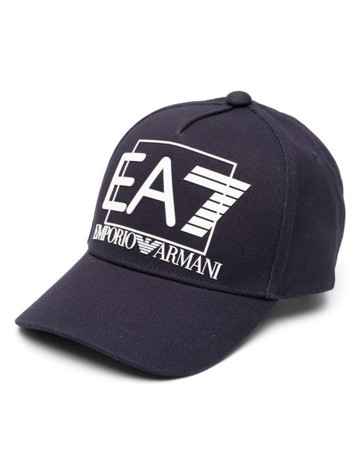 Ea7 embossed-logo baseball cap