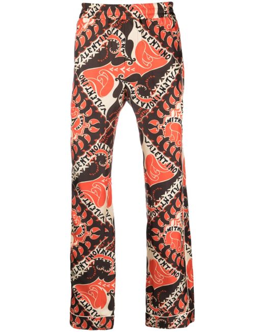 Valentino abstract-print pajama trousers