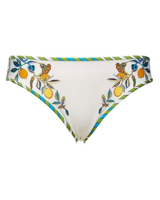 La Double J. floral-print bikini bottom
