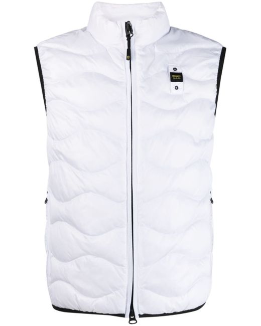 Blauer logo-patch quilted gilet