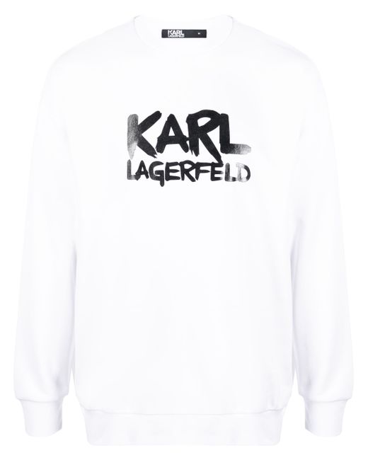 Karl Lagerfeld logo-stamp long-sleeve sweatshirt