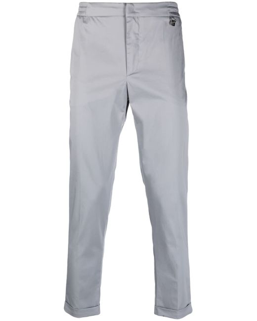 costume national contemporary turn-up hem straight-fit trousers