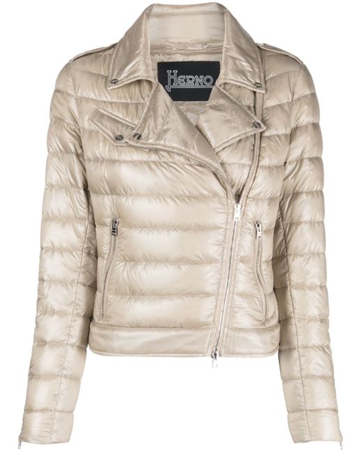 Herno quilted zip-up jacket