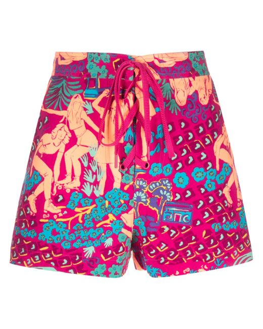 See by Chloé graphic-print shorts