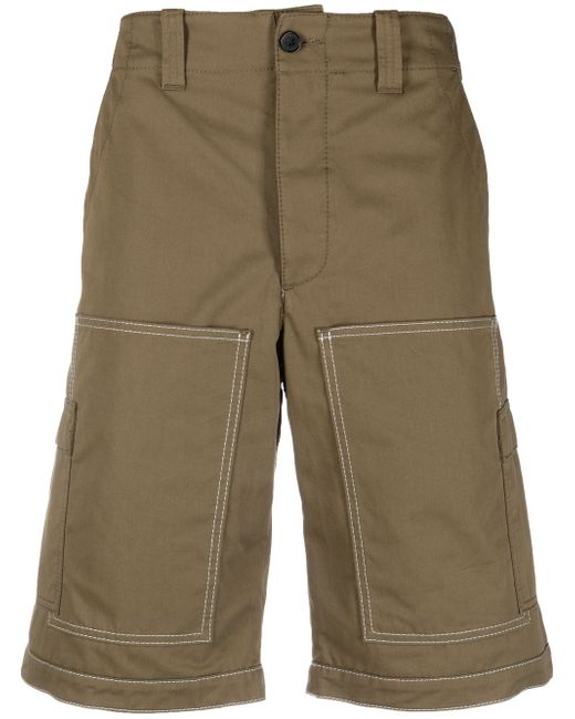 Msgm plain cotton bermuda shorts
