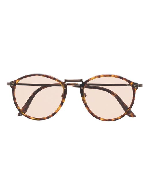 Giorgio Armani tortoiseshell round-frame sunglasses