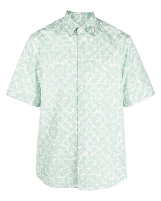 Lanvin printed short-sleeve cotton shirt