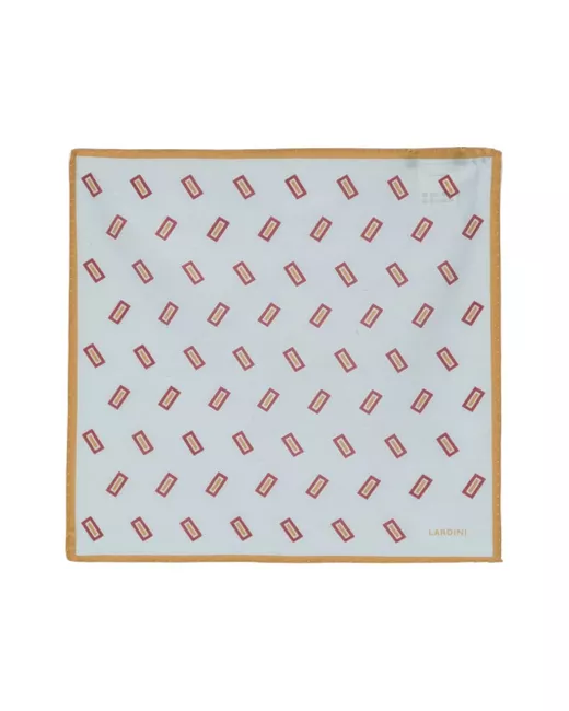 Lardini geometric-print pocket scarf