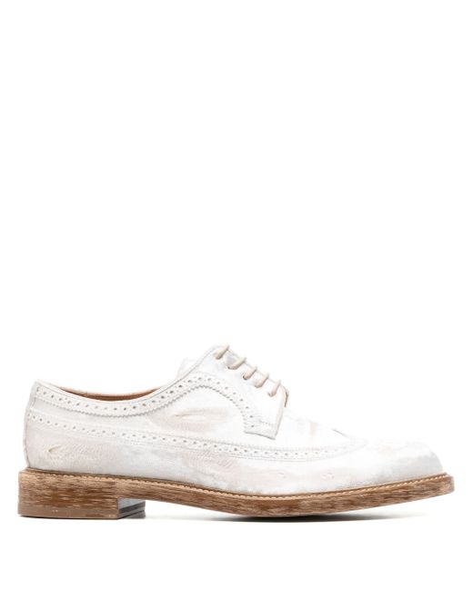 Maison Margiela distressed-effect lace-up brogues