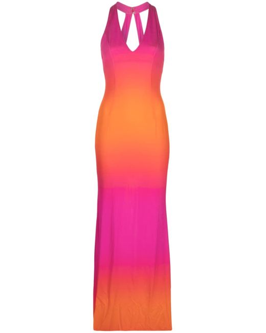 Louisa Ballou Hot Gradient-printed maxi dress