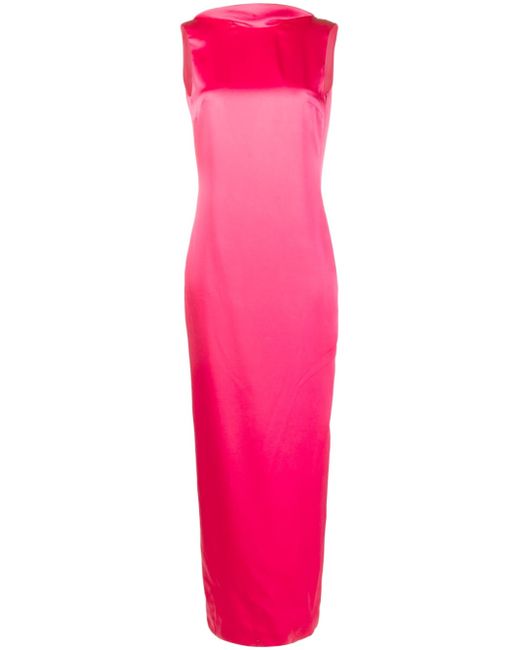 Versace cowl-back gown