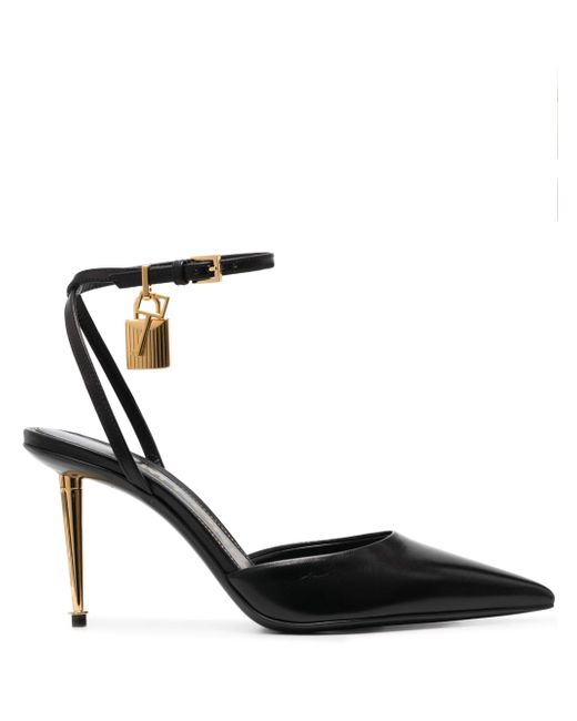 Tom Ford padlock-detail 90mm pointed-toe pumps