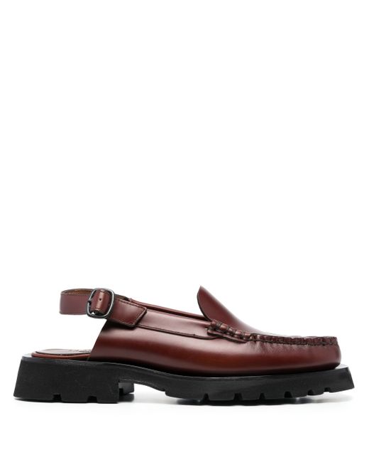 Hereu cut-out detail leather loafers