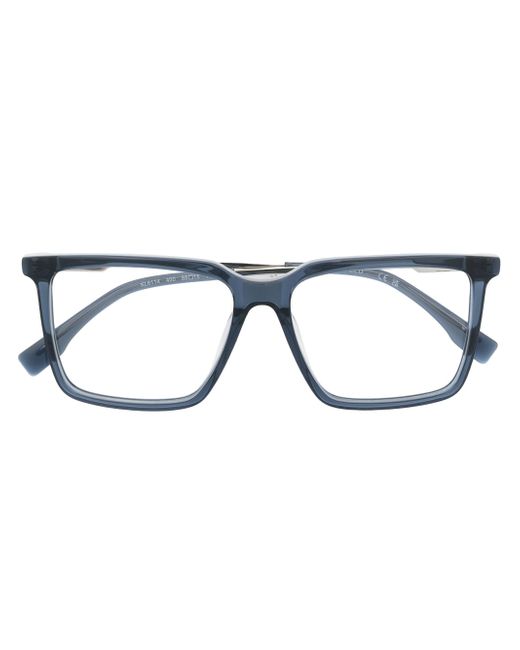 Karl Lagerfeld logo-plaque square-frame glasses
